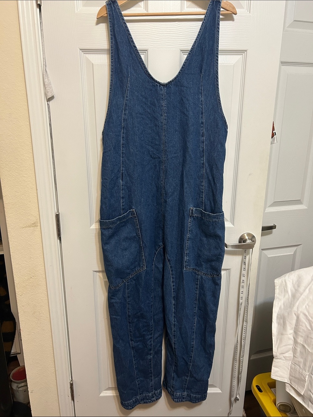 We The Free Indigo Denim Overalls XL